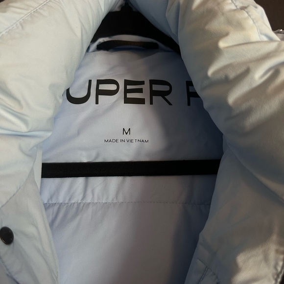 Aritzia Light Blue Puff Jacket with Hood - Picture 5 of 6